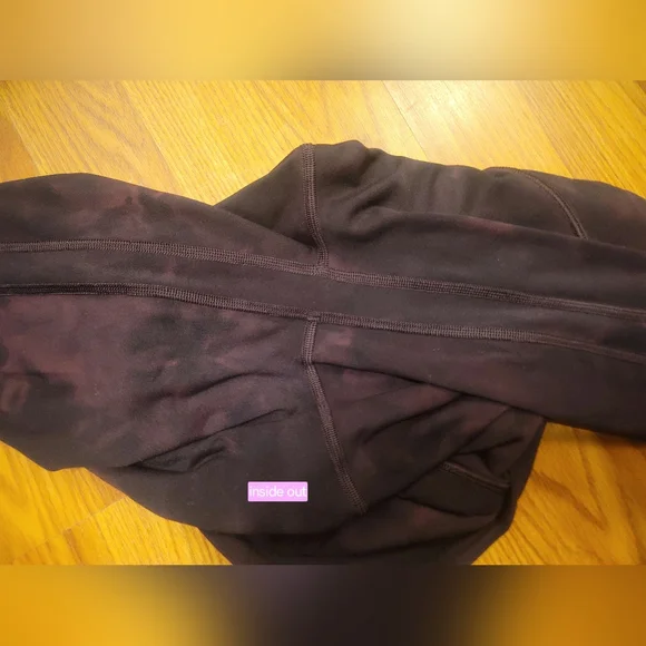 Lululemon Align HR Leggings With Pockets 25" W5DSRS 6 Diamond Dye Cassis Black - Picture 13 of 15